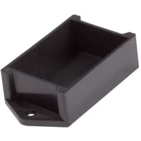 Polycase Enclosure, Potting Box, ABS Plastic, Black, 2.00 x 1.50 x .075 in