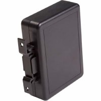 Polycase Enclosure, DIN Rail Mount, ABS Plastic, 4.50 x 3.50 x 1.25 in, Black