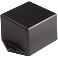 Polycase Enclosure, Potting Box, Panel Mount, ABS, UL94V0, Black, 2x2x1.5 In, TX Series