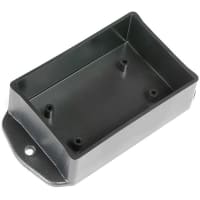 Polycase Enclosure, Potting Box, ABS Plastic, Textured, Black, 3.05 x 2.05 x 1.08 in