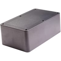 Polycase Enclosure, BoX-Lid, Desktop, ABS, UL94-5VA, Gray, 8.25X5X3 In, DC Series