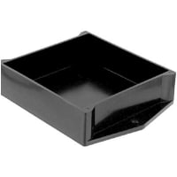 Polycase Enclosure, Potting Box, ABS Plastic, Black, 3.05 x 3.05 x 0.95 in