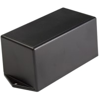 Polycase Enclosure, Potting Box, Panel Mount, ABS, UL94V0, Black, 4x2.215x2 In, TX Series