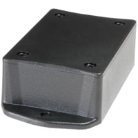 Polycase Enclosure, Flanged, Panel Mount, ABS, UL94V0, Black, 3.05x2.05x1.08 In, BT Series