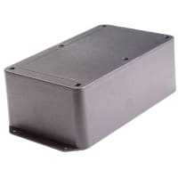 Polycase Enclosure, Flanged, Panel Mount, ABS, UL94-5VA, Gray, 8.25X5X3 In, DC Series