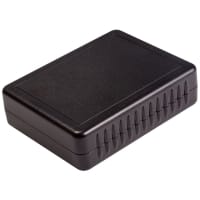 Polycase ENCLOSURE;HANDHELD; RECESSED COVER;ABS ;4.5X 3.5X1.25 IN; BLACK