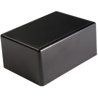 Polycase Enclosure, Potting Box, Desktop, ABS, UL94V0, Black, 4.375x3.125x2 In, TX Series