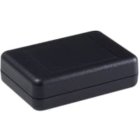 Polycase Enclosure, Clamshell, Flame Retardant ABS Plastic, 2.75 x 2.00 x 0.80 in, Black