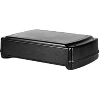 Polycase Enclosure, Stackable, Desktop, ABS, UL94V0, Black, 5.25x9.18x1.68 In, ZN Series