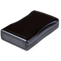 Polycase Enclosure, Ergonomic, Handheld, ABS, UL945VA, Black, 4.625x2.85x1 In, VM Series