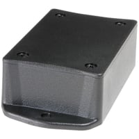 Polycase Enclosure, Flanged, Panel Mount, ABS, UL94V0, Black, 3.05x3.05x1.56 In, BT Series