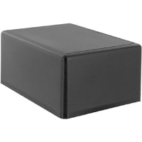 Polycase Enclosure, Flame Retardant ABS Plastic, Textured, 4.38 x 3.13 x 2.00 in, Black