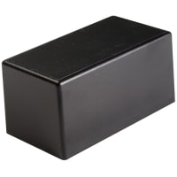 Polycase Enclosure, Potting Box, Desktop, ABS, UL94V0, Black, 4x2.215x2 In, TX Series