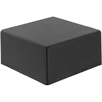 Polycase Enclosure, Flame Retardant ABS Plastic, Textured, 3.00 x 3.00 x 1.50 in, Black