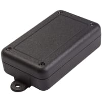 Polycase Enclosure, Flanged, Panel Mount, ABS, UL945VA, Black, 4.25x2.63x1.27 In, SL Series