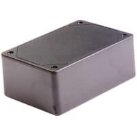 Polycase Enclosure, BoX-Lid, Desktop, ABS, UL94-5VA, Gray, 4.61X3.1X1.77 In, DC Series