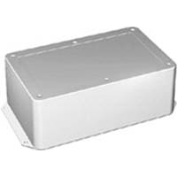 Polycase Enclosure, Flanged, Panel Mount, ABS, UL94-5VA, Gray, 6.13X4.62X1.25 In, DC Series