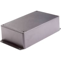 Polycase Enclosure, Flanged, Panel Mount, ABS, UL94-5VA, Gray, 7.62X4.62X2.25 In, DC Series