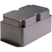 Polycase Enclosure, Flanged, Panel Mount, ABS, UL94-5VA, Gray, 8.25X5X4.33 In, DC Series