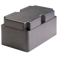 Polycase Enclosure, BoX-Lid, Desktop, ABS, UL94-5VA, Gray, 8.25X5X4.33 In, DC Series