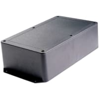 Polycase Enclosure, Flanged, Panel Mount, ABS, UL94-5VA, Gray, 10X6X3 In, DC Series