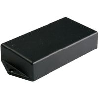 Polycase Enclosure, Flanged, PanelMount, ABS, UL94V-0, Black, 4.06x2.19x0.9In, TSSeries