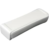 Polycase Enclosure, Handheld, Flame Retardant ABS Plastic, 5.74 X 1.82 X 1.31 in, White