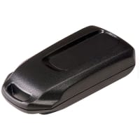 Polycase Enclosure, Key Fob, Flame Retardant ABS Plastic, 2.75 x 1.37 x.0.69 in, Black