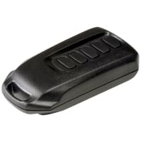 Polycase Enclosure, Key Fob, Flame Retardant ABS Plastic, 2.75 x 1.37 x.0.69 in, Black