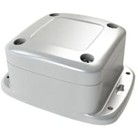 Polycase Enclosure; Flanged; Polycarb; Gray; NEMA 4X; 2.63x2.63x1.63 in; ML Series