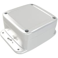 Polycase Enclosure; Flanged; Polycarb; Gray; NEMA 4X; 4.50x4.50x2.44 in; ML Series