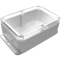 Polycase Enclosure; Flanged; Polycarb; Clear Cover; NEMA 4X; 10.00x7.0x4.06 in; ML Series