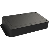 Polycase Enclosure; Flanged; ABS; Black; UL94-5VA; 8.25x5.00x1.50 in; DC Series