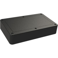 Polycase Enclosure; Desktop; ABS; Black; UL94-5VA; 8.25x5.00x1.50 in; DC Series