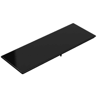 Polycase Cover, ABS Plastic, UL94V-0 Flame Rated, 6.31 x 2.30 x 0.00 in., Black