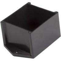 Polycase Enclosure, Potting Box, ABS Plastic, Black, 2.00 x 2.00 x 1.50 in