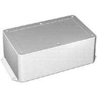 Polycase Enclosure, Flame Retardant ABS Plastic, Textured, 8.25 x 5.00 x4.33 in, Gray