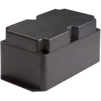 Polycase Enclosure, Flanged, PanelMount, ABS, UL94-5VA, Black, 8.25x5x4.33In, DCSeries