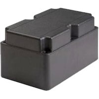 Polycase Enclosure, Plastic, Flame Retardant ABS Plastic, Textured Finish, Rubber, Black