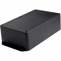 Polycase Enclosure, Flanged, PanelMount, ABS, UL94-5VA, Black, 10x6x3In, DCSeries