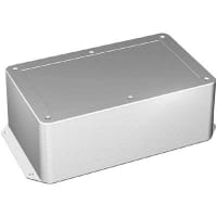 Polycase Enclosure, ABS Plastic, Flame Retardant, Textured, 4.60 x 3.10 x 1.70 in, Gray