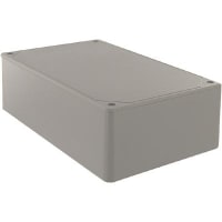 Polycase Enclosure, Flame Retardant ABS Plastic, Textured, 7.62 x 4.62 x 2.25 in, Gray