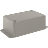 Polycase Enclosure, Flanged, PanelMount, ABS, UL94-5VA, Gray, 4.61x3.1x1.77In, DCSeries