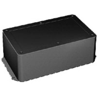 Polycase Enclosure, Flanged, PanelMount, ABS, UL94-5VA, Black, 7.62x4.62x2.25In, DCSeries