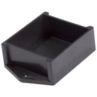 Polycase Enclosure, Potting Box, ABS Plastic, Black, 2.00 x 2.00 x 1.06 in