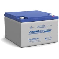 Power Sonic Battery, Rechargeable, Rectangular, Lead Acid, 12VDC, 28Ah, Threaded Stud, SLA Series