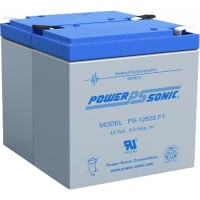 Power Sonic Battery, Rechargeable, Rectangular, Lead Acid, 12VDC, 9Ah, Quick Disconnect: 0.187, SLA