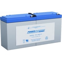 Power Sonic Battery, Rechargeable, Rectangular, Lead Acid, 12VDC, 9Ah, Quick Disconnect: 0.187, SLA