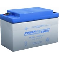 Power Sonic Battery, Rechargeable, Rectangular, Lead Acid, 6VDC, 2.5Ah, Quick Disconnect:0.187, PSG