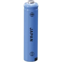 Power Sonic Battery, Rechargeable, AAA, Nickel-Cadmium, 1.2VDC, 300mAh, Button Top, PS Series